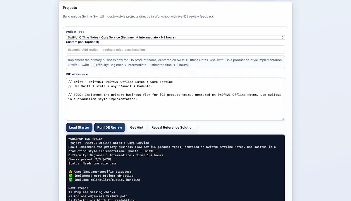 LearnToCode Projects overview