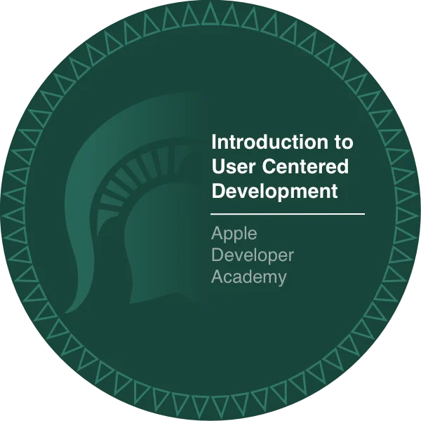 User Centered Development badge