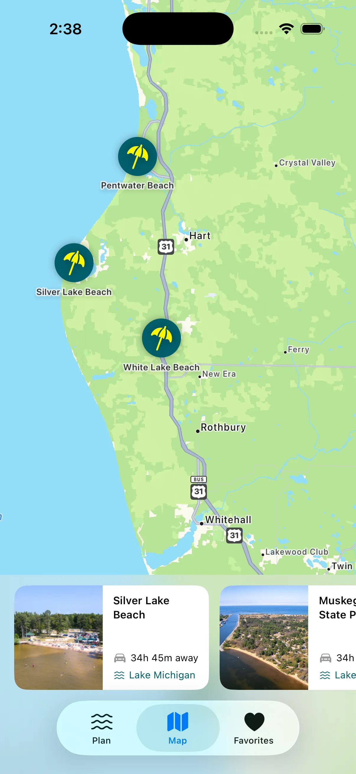 CoastCast map view