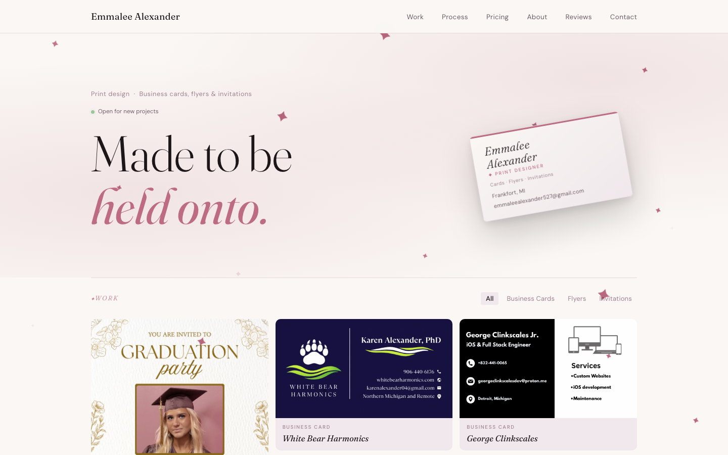 Emmalee Alexander print design portfolio