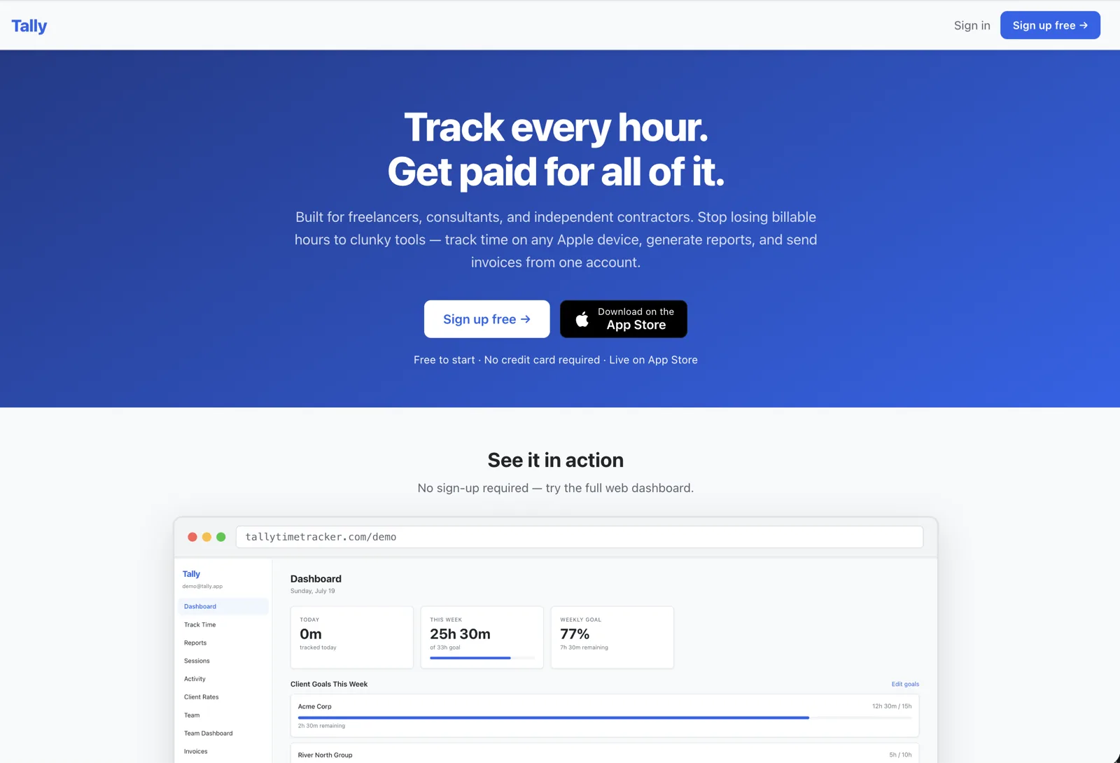 Tally - Time Tracker