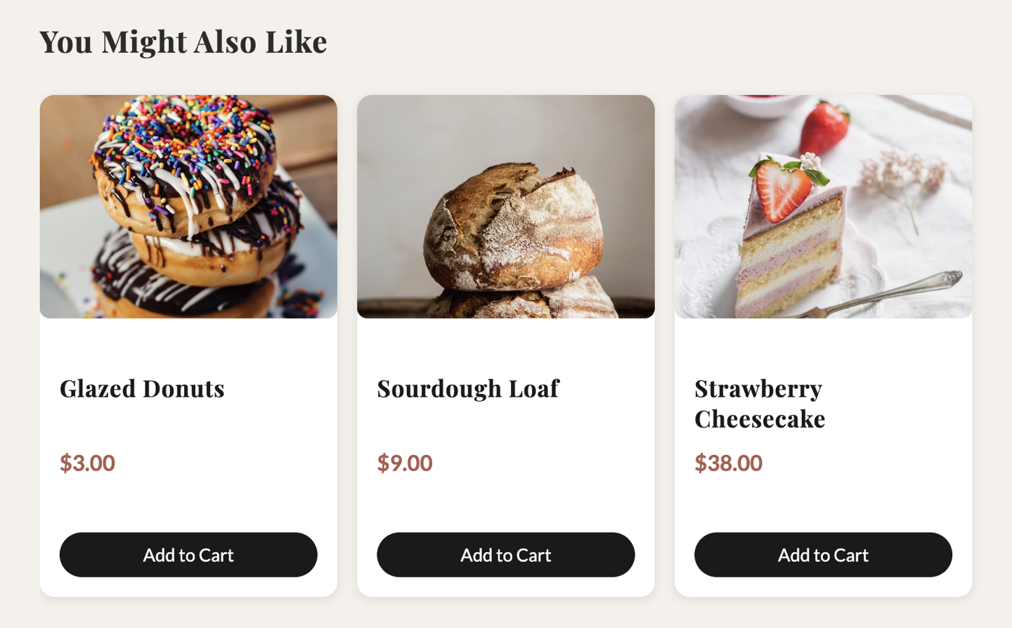 You might like — order-based item recommendations