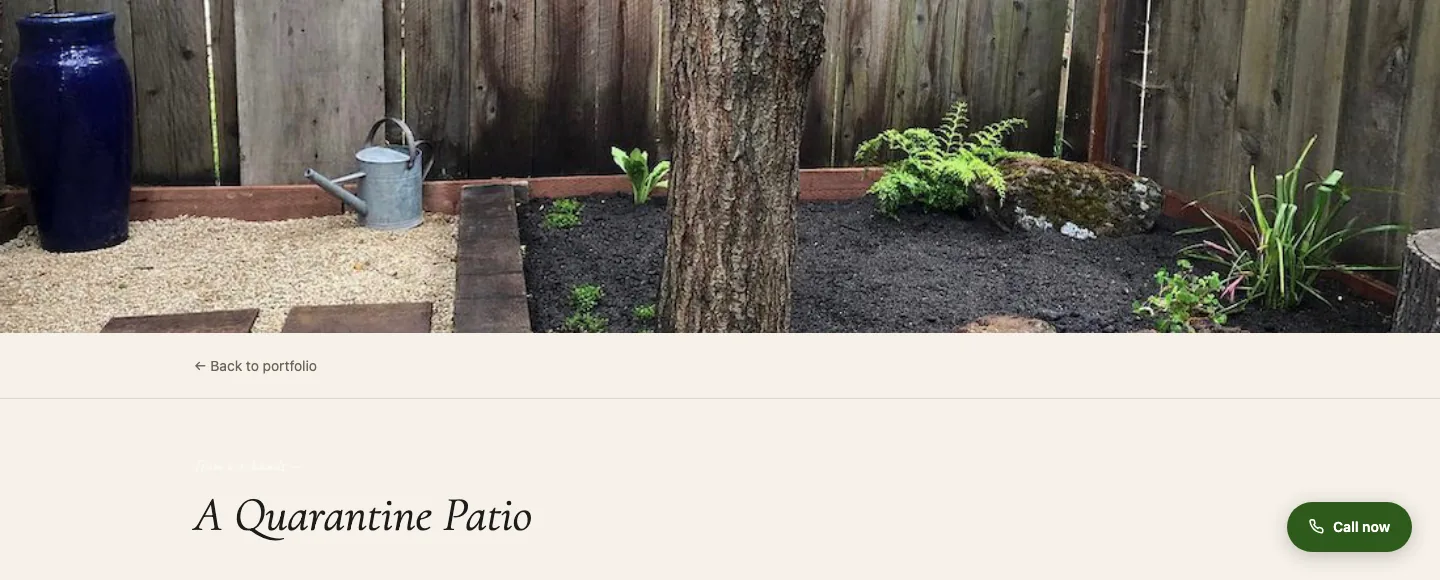 Before and after drag slider - A Quarantine Patio project