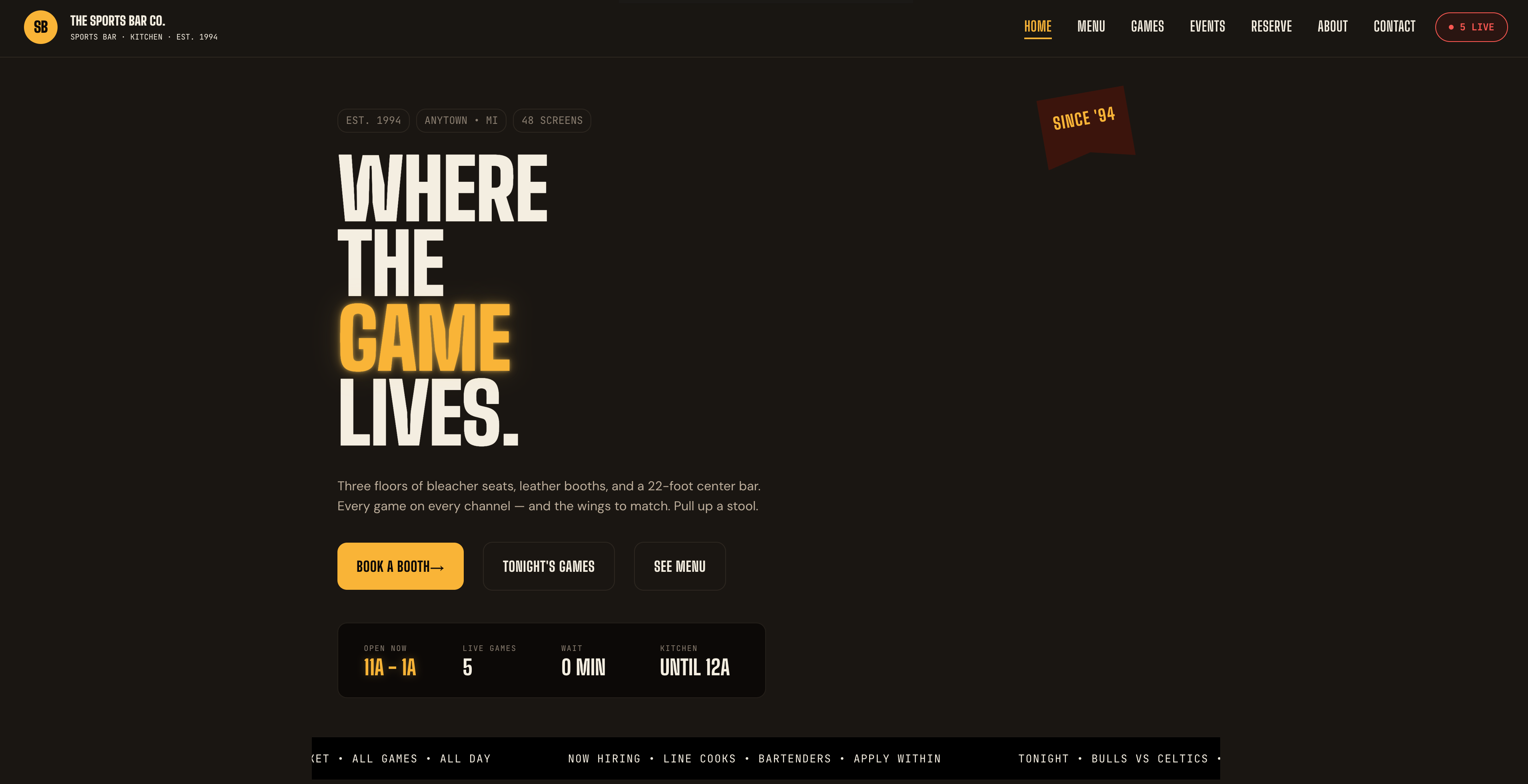 Home page