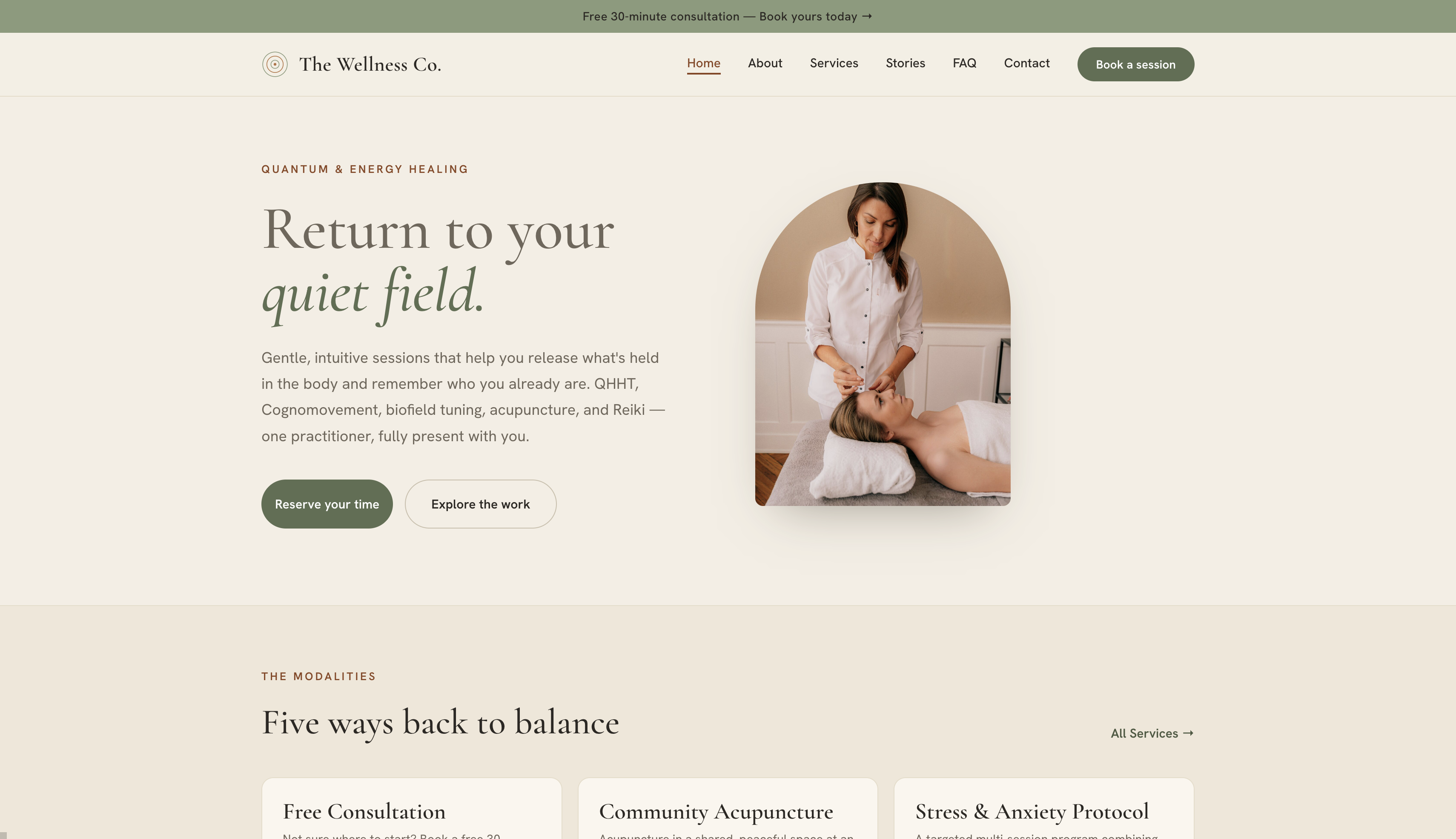 The Wellness Co. spec demo